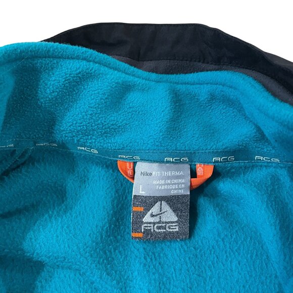 Nike ACG 3-in-1 Jacket Women's Size Large Black/Teal/White Removeable Liner 90s - Picture 2 of 6